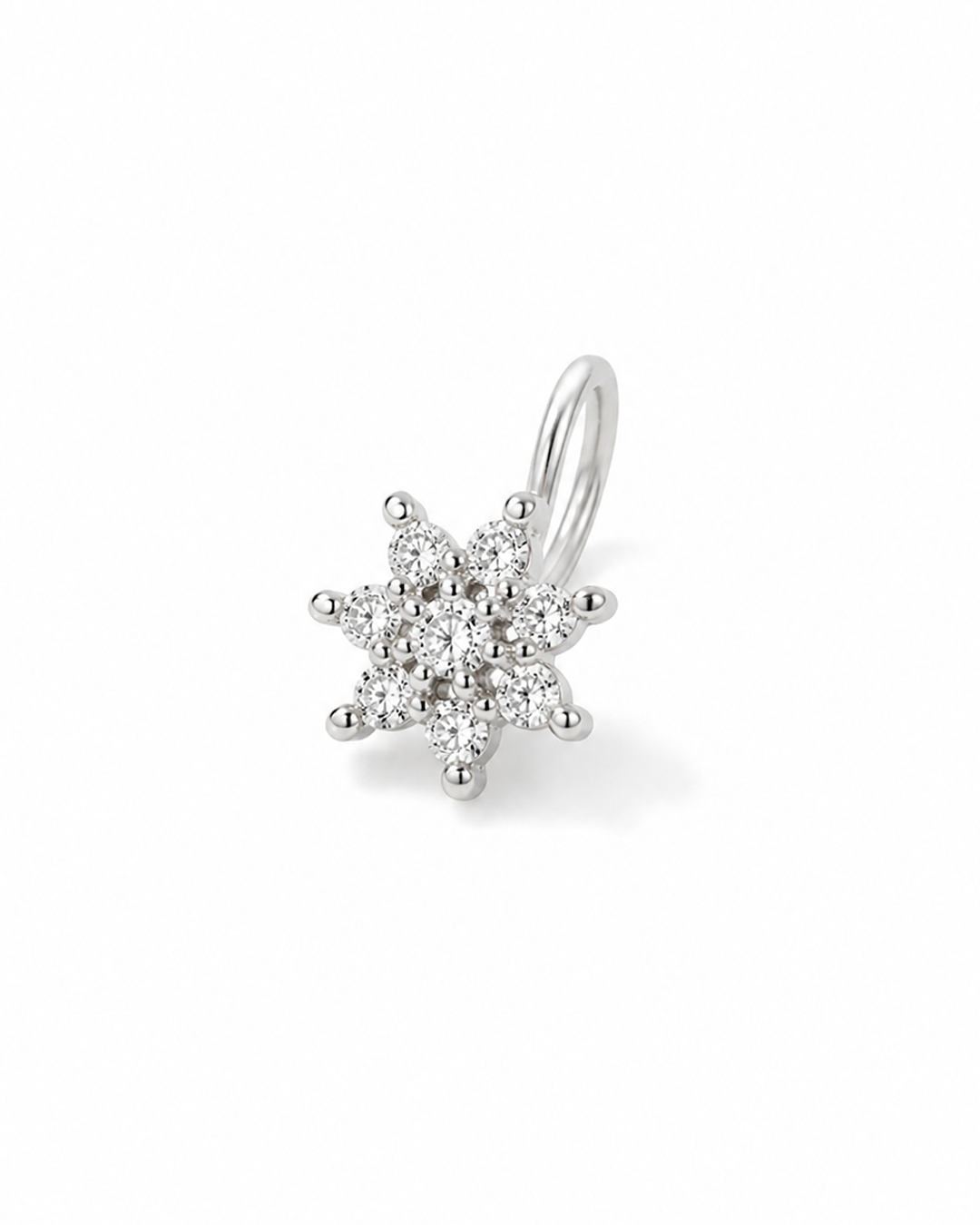 The Floral Spark Nose Pin