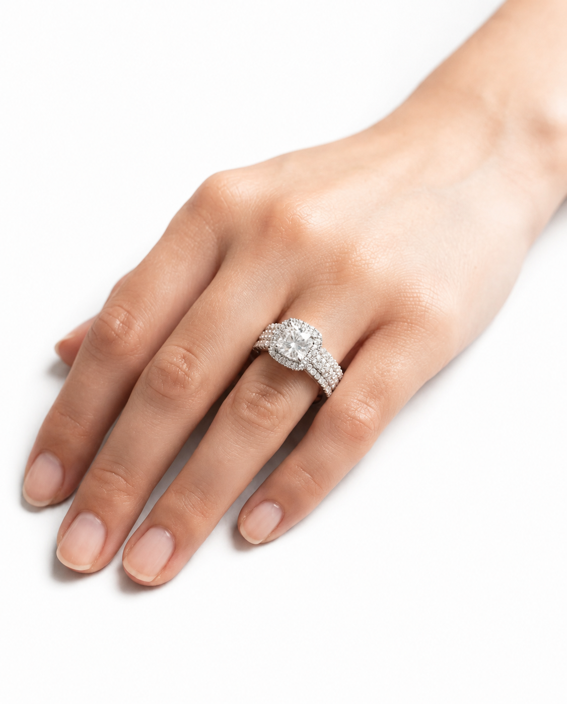 White Zirconia Band