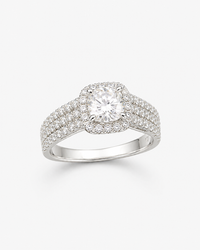 White Zirconia Band