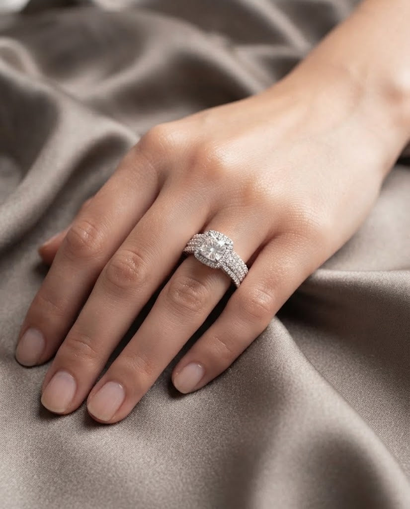 White Zirconia Band
