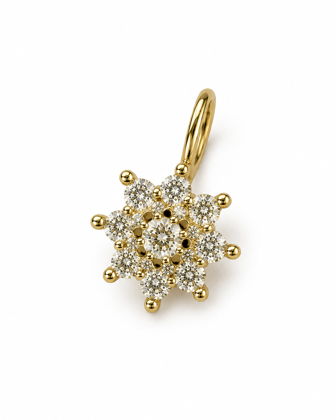 The Floral Spark Nose Pin