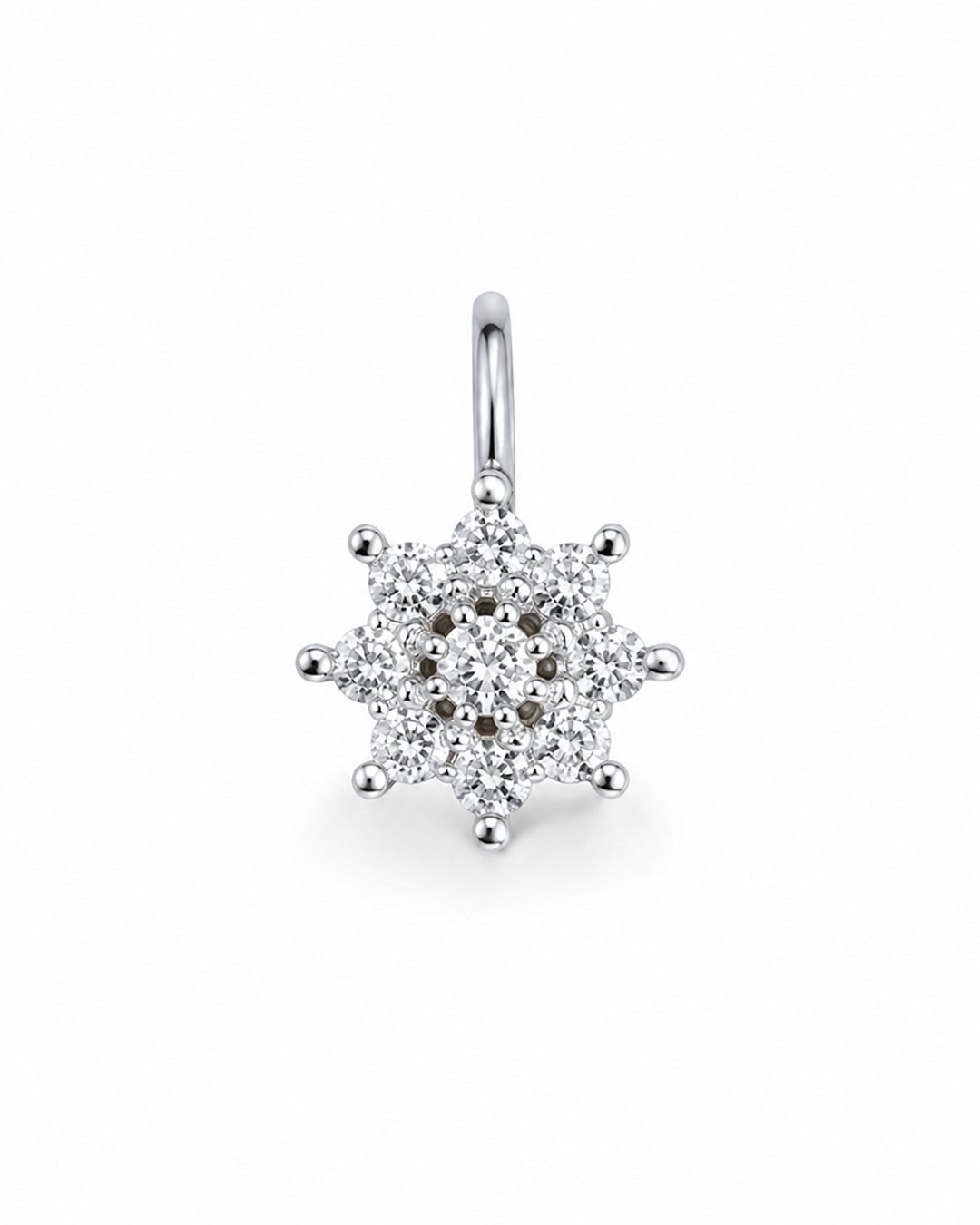 The Floral Spark Nose Pin