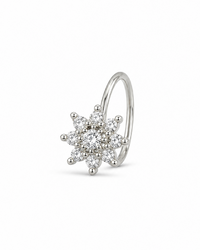 The Floral Spark Nose Pin