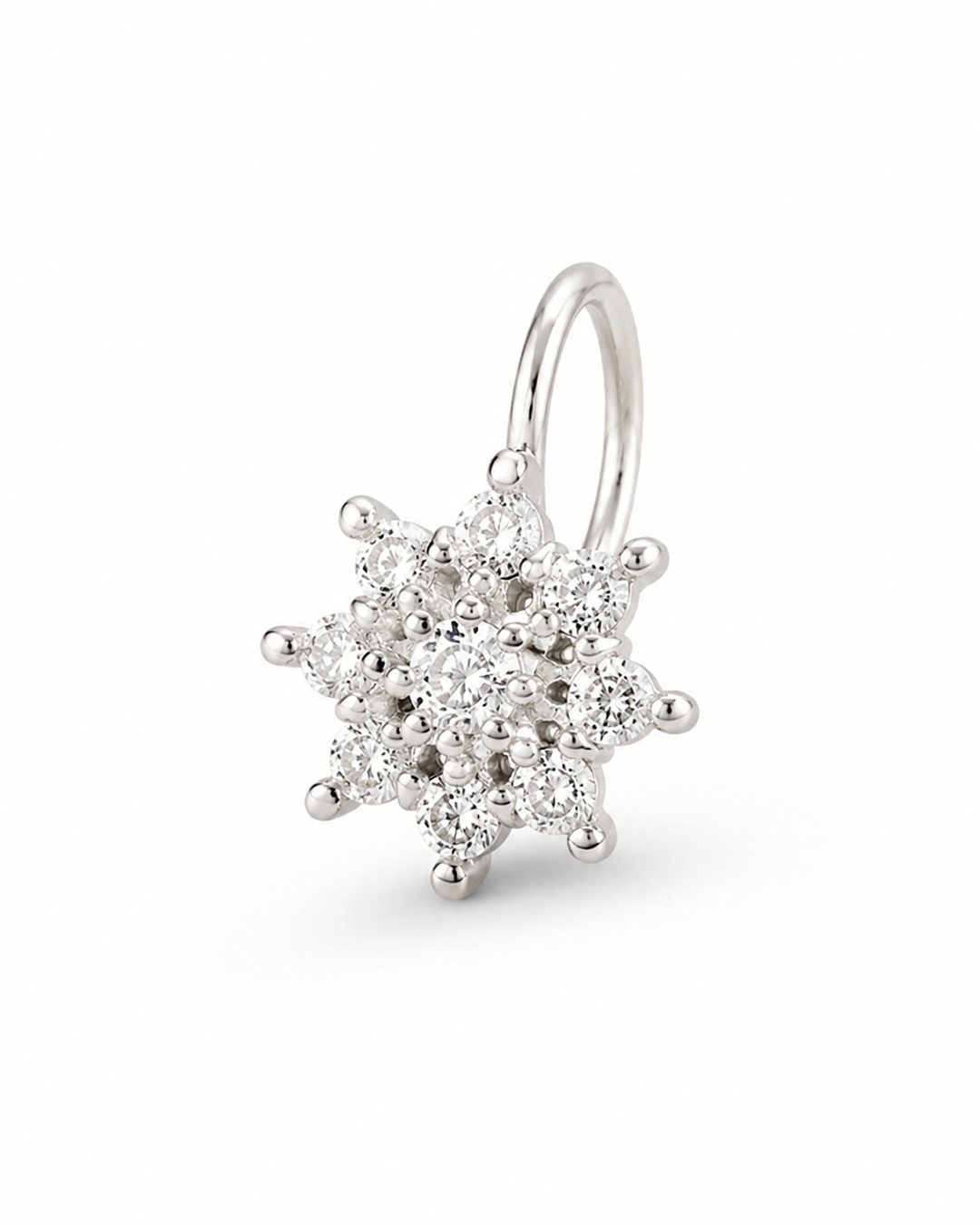 The Floral Spark Nose Pin