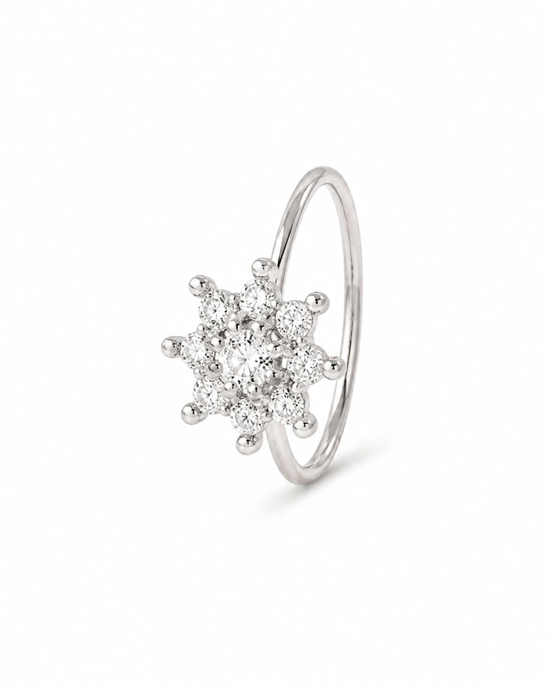The Floral Spark Nose Pin