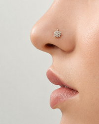 The Floral Spark Nose Pin