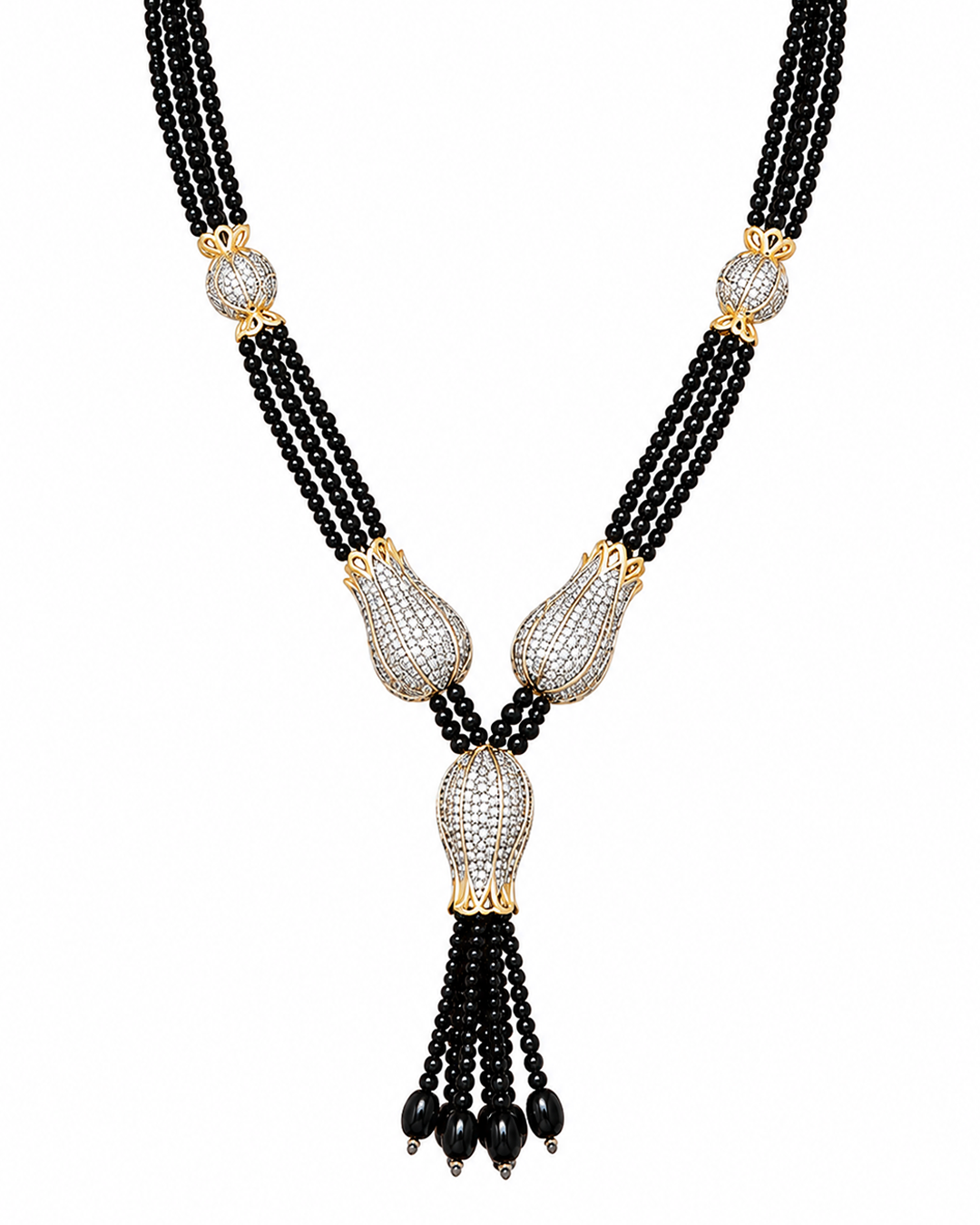 The Regal Zircon Coral Mala