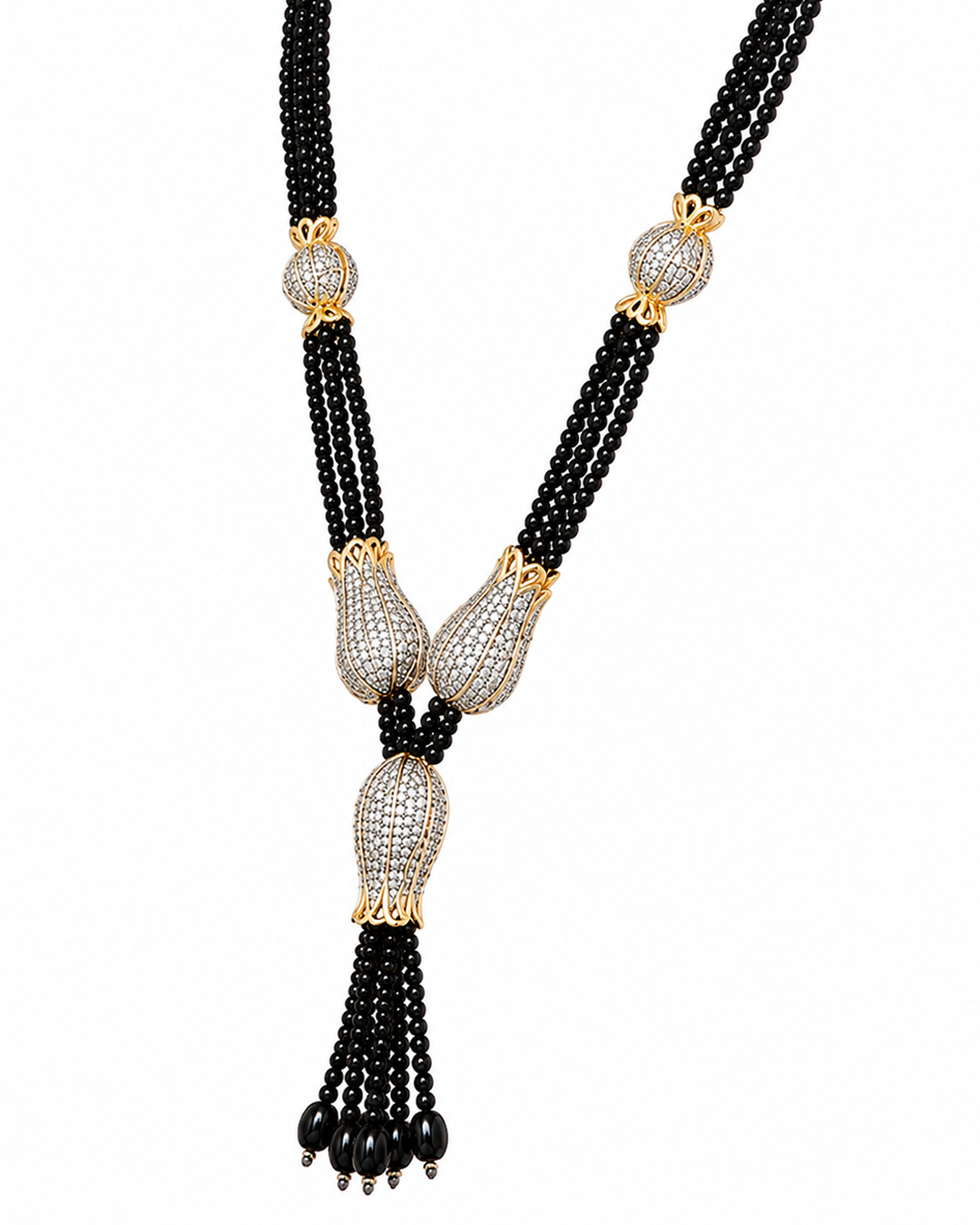 The Regal Zircon Coral Mala
