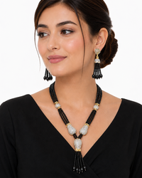 The Regal Zircon Coral Mala