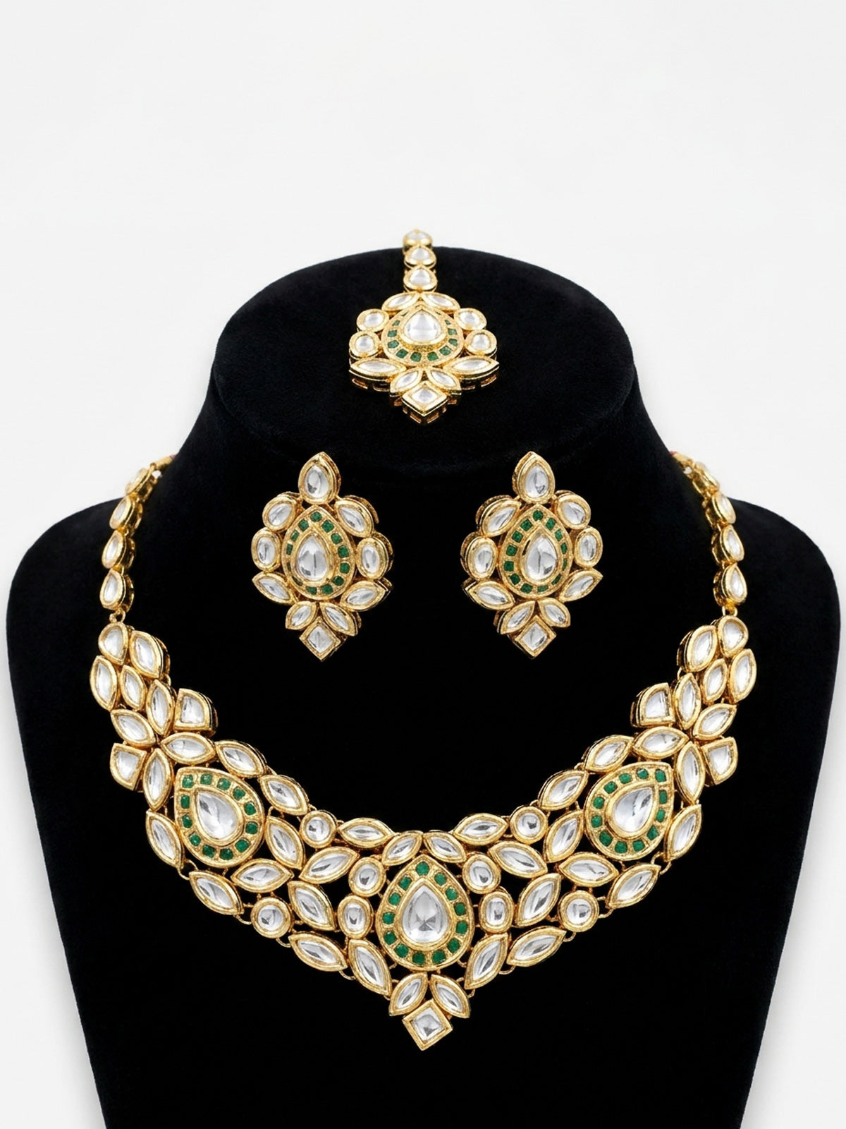 High quality kundan choker set....tops/earings  both available