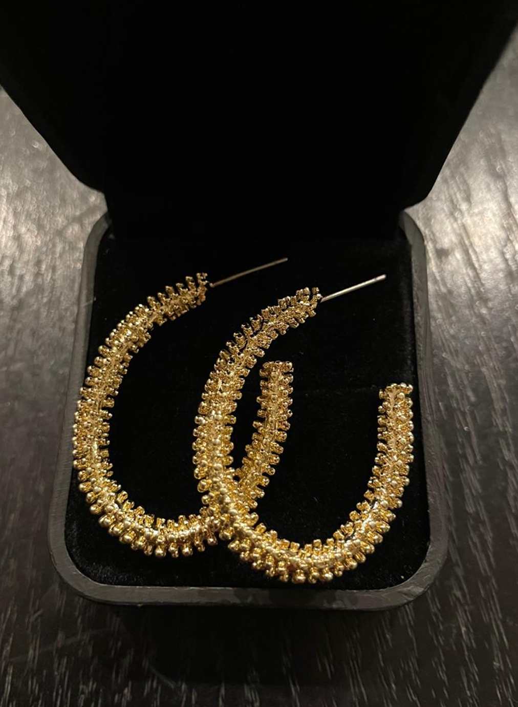 Gold vintage hoops