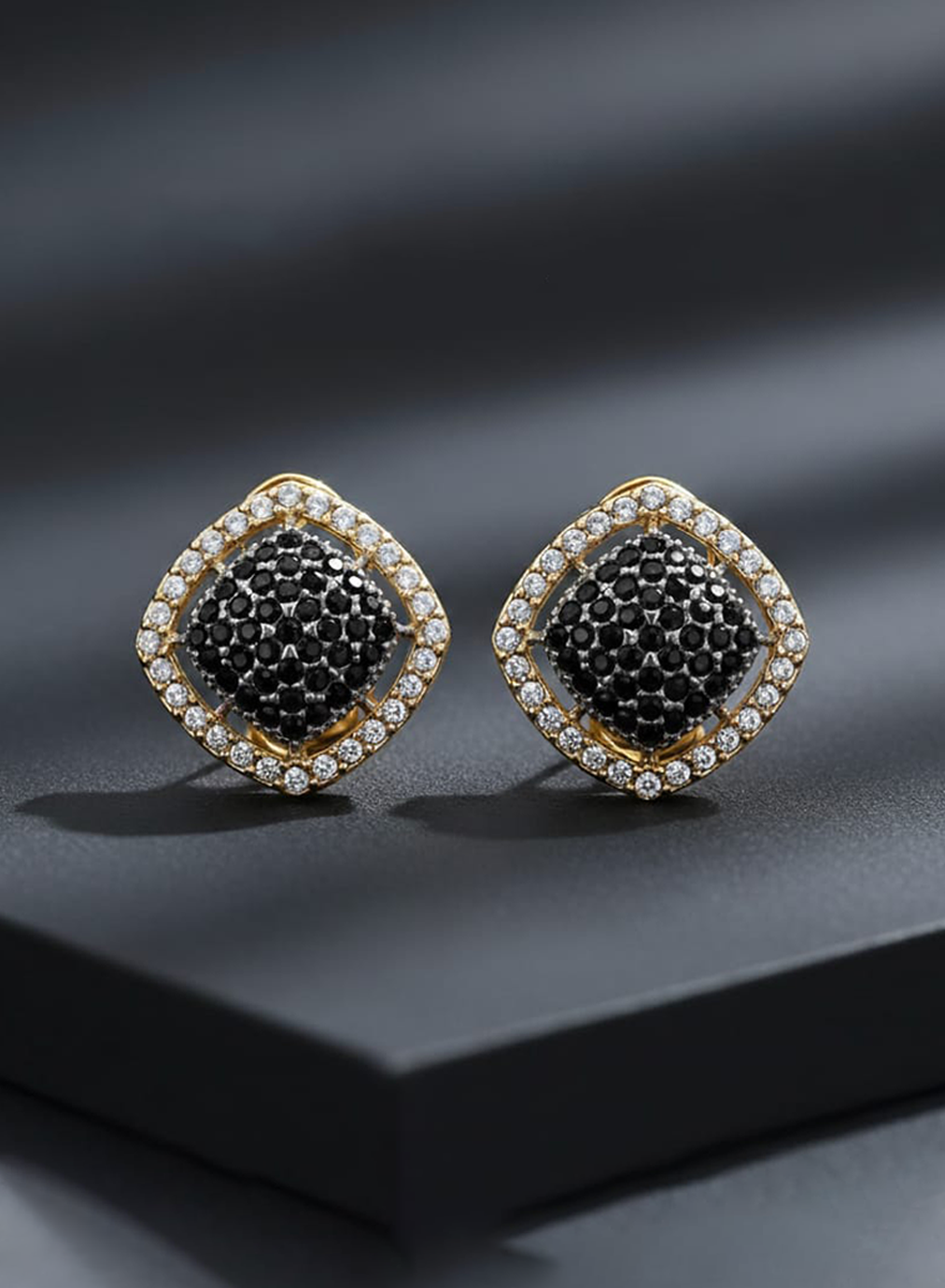 Black zirconia studs