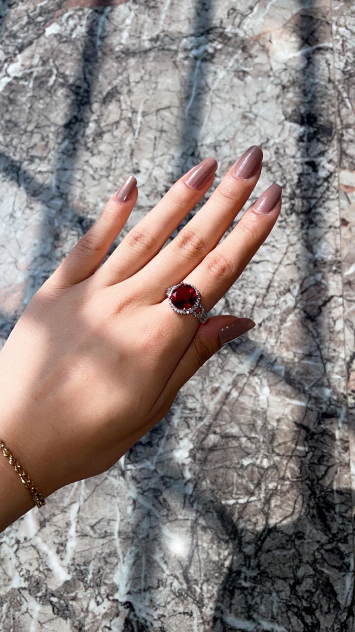 Oval Cut Ruby&Diamond-1