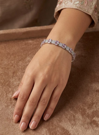 Pink Stone 1 karat Bracelet