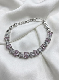 Pink Stone 1 karat Bracelet