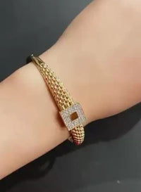 The square charm bracelet