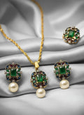 Zircon Green & Pearl Combo Set
