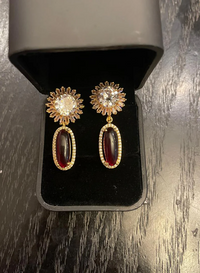 1 Karat American Diamond Danglers