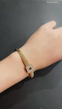 The square charm bracelet