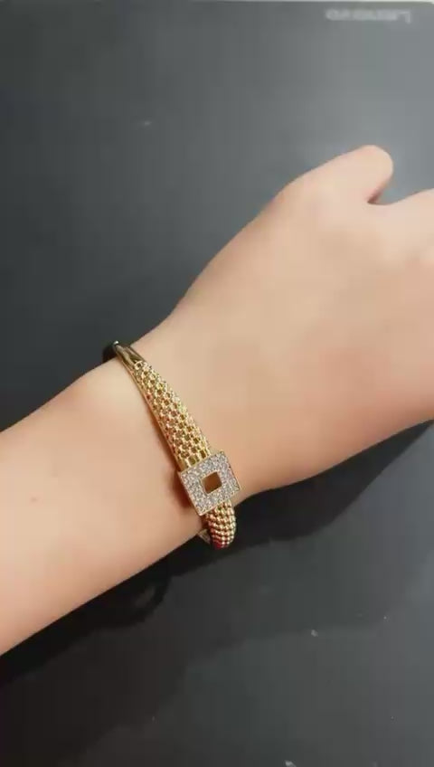 The square charm bracelet