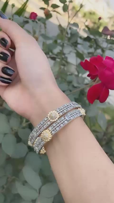 The Golden Gleam Bangles